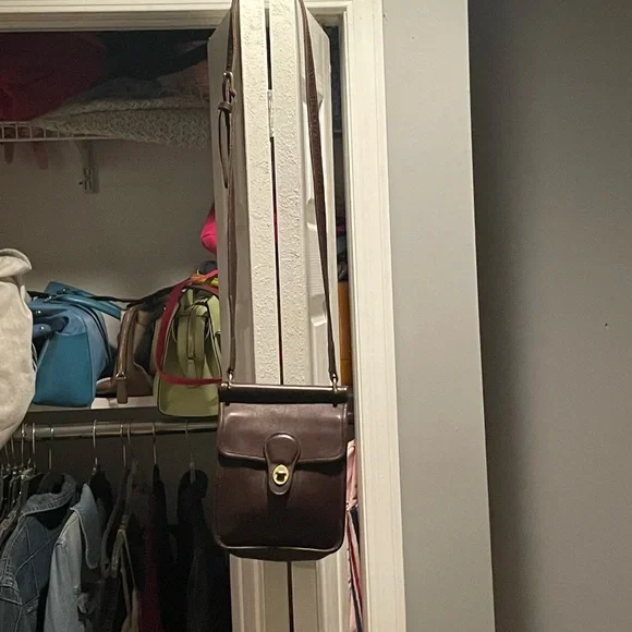 Coach Brown Leather Crossbody Bag - Picture 6 of 14